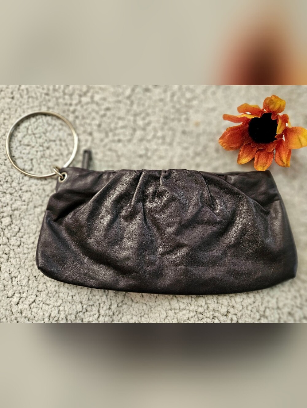 Stylish Purple Women's Faux Leather Clutch